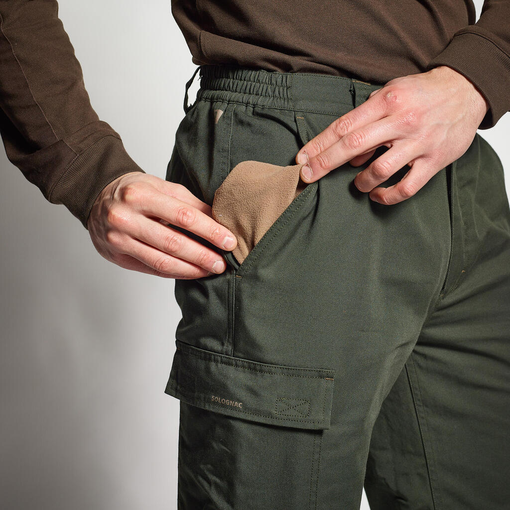 WARM HUNTING TROUSERS 100 - GREEN