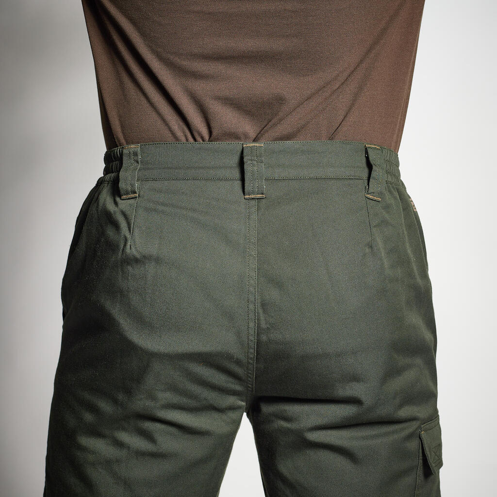 Poľovnícke hrejivé nohavice 100 zelené