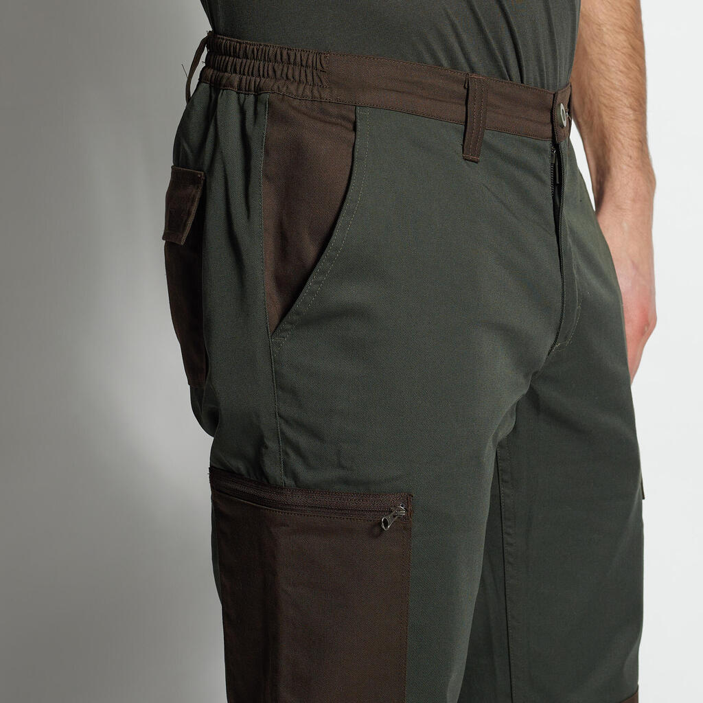 Zelene muške kargo pantalone STEPPE 300