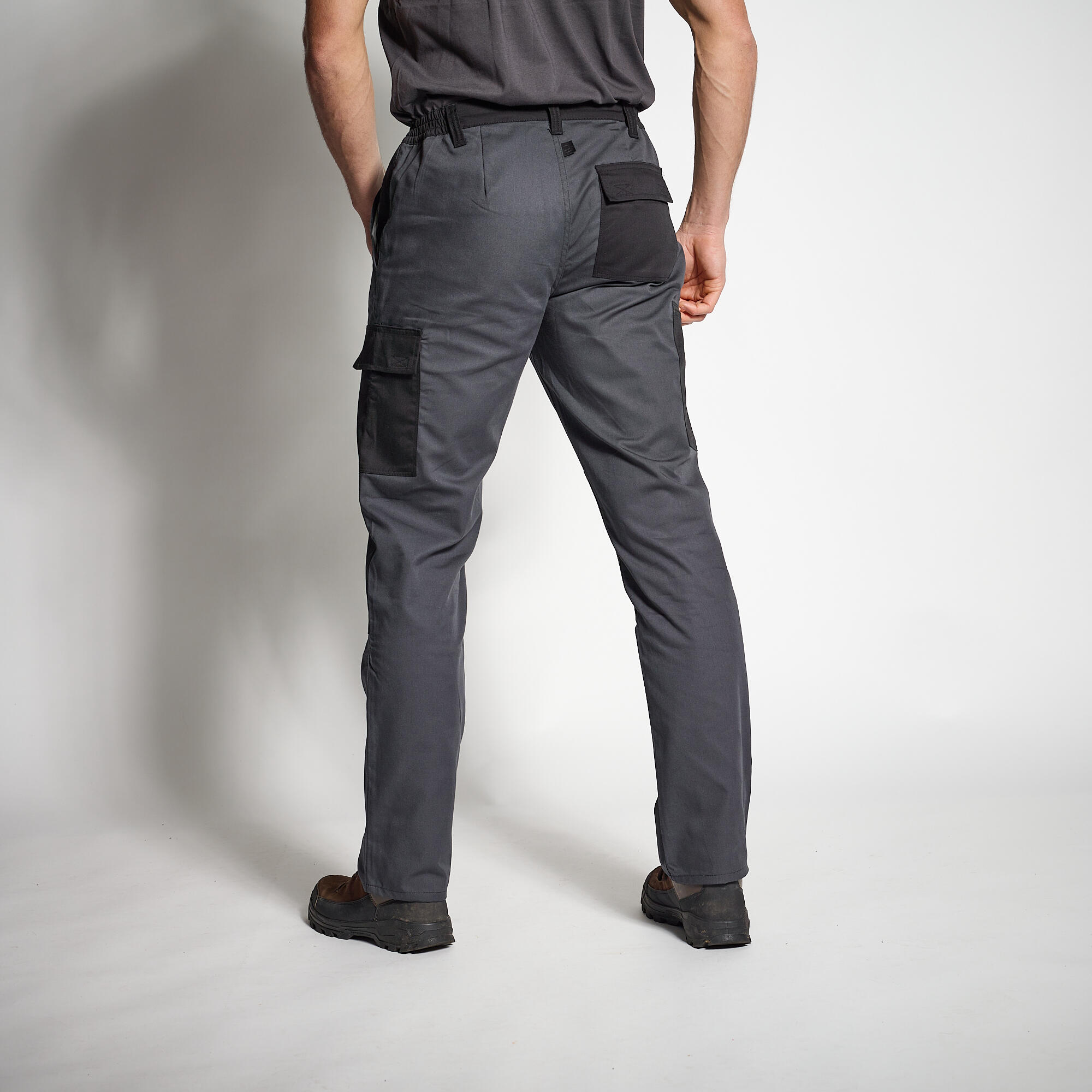 ROBUST CARGO TROUSERS STEPPE 300 TWO-COLOUR - GREY AND BLACK 2/6