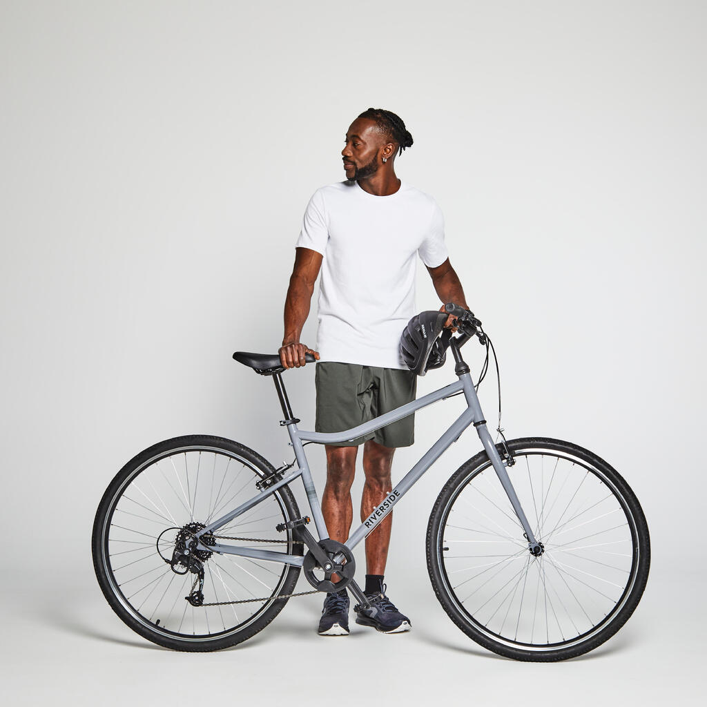 Riverside 120 Hybrid Bike - Grey