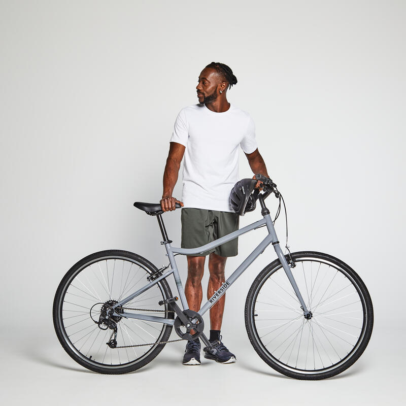 BICICLETA DE TREKKING RIVERSIDE 120 CINZA
