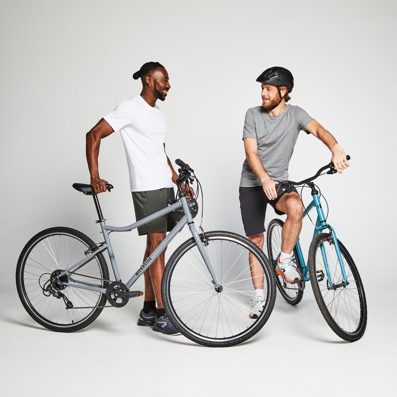 BICICLETA DE TREKKING RIVERSIDE 120 CINZA