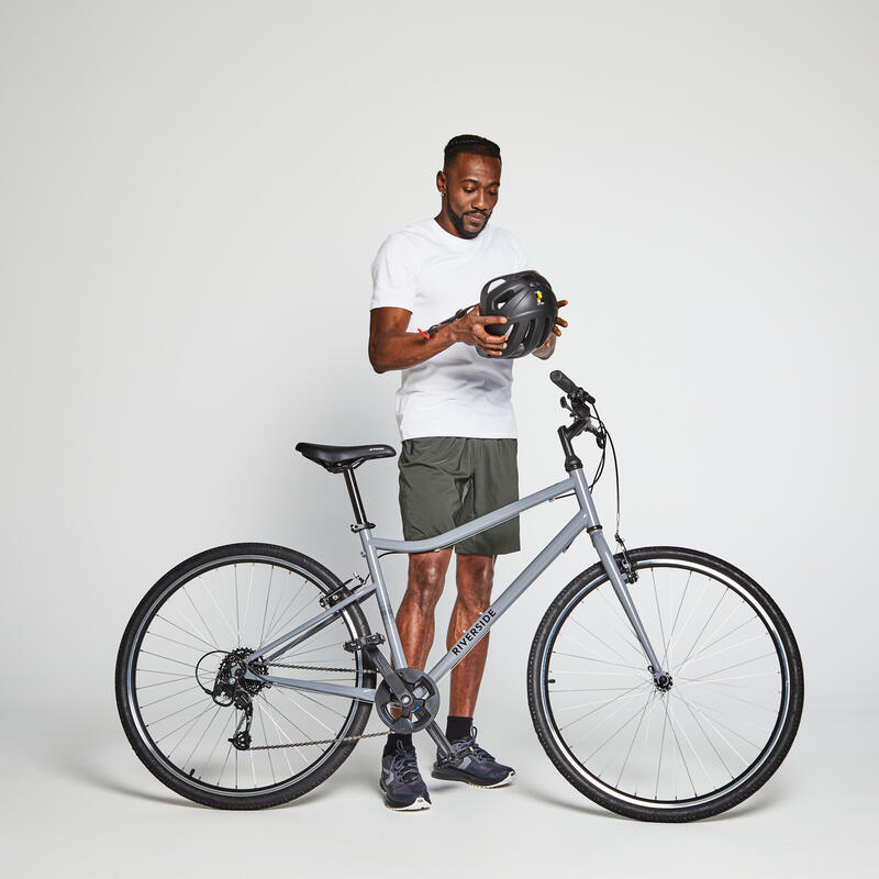 BICICLETA DE TREKKING RIVERSIDE 120 CINZA