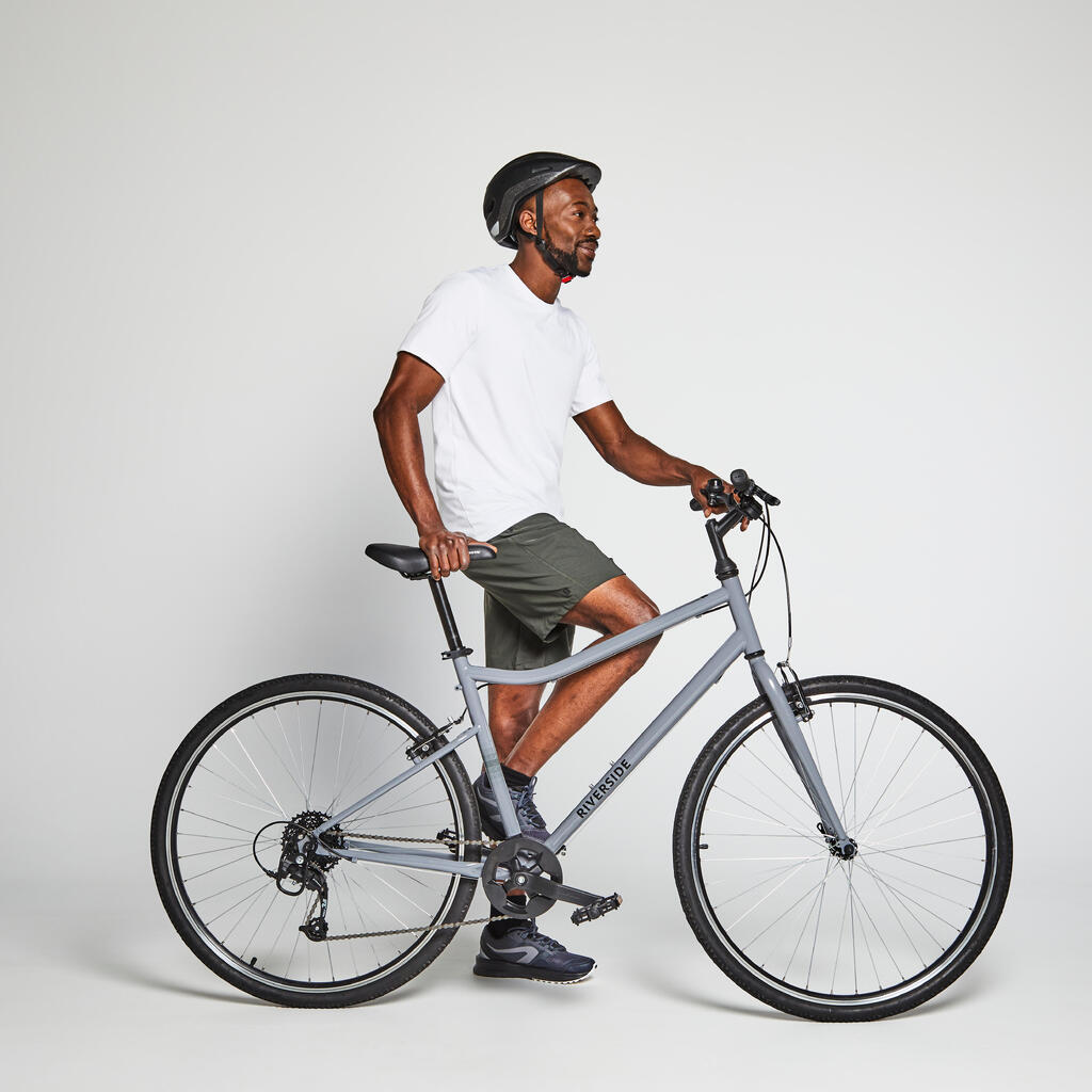 Riverside 120 Hybrid Bike - Grey