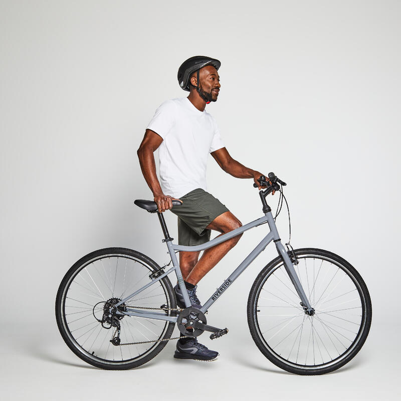 BICICLETA DE TREKKING RIVERSIDE 120 CINZA