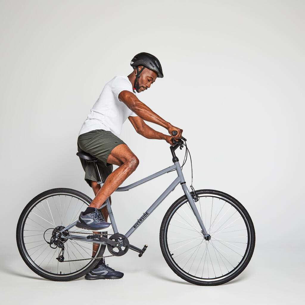 Riverside 120 Hybrid Bike - Grey