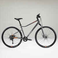 Cross Bike 28 Zoll Riverside 700 grau/orange