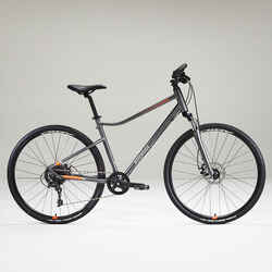 Υβριδικό ποδήλατο 700 - Γκρι/Πορτοκαλί