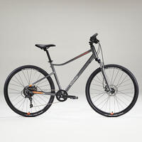 Sivo-narandžasti hibridni bicikl RIVERSIDE 700