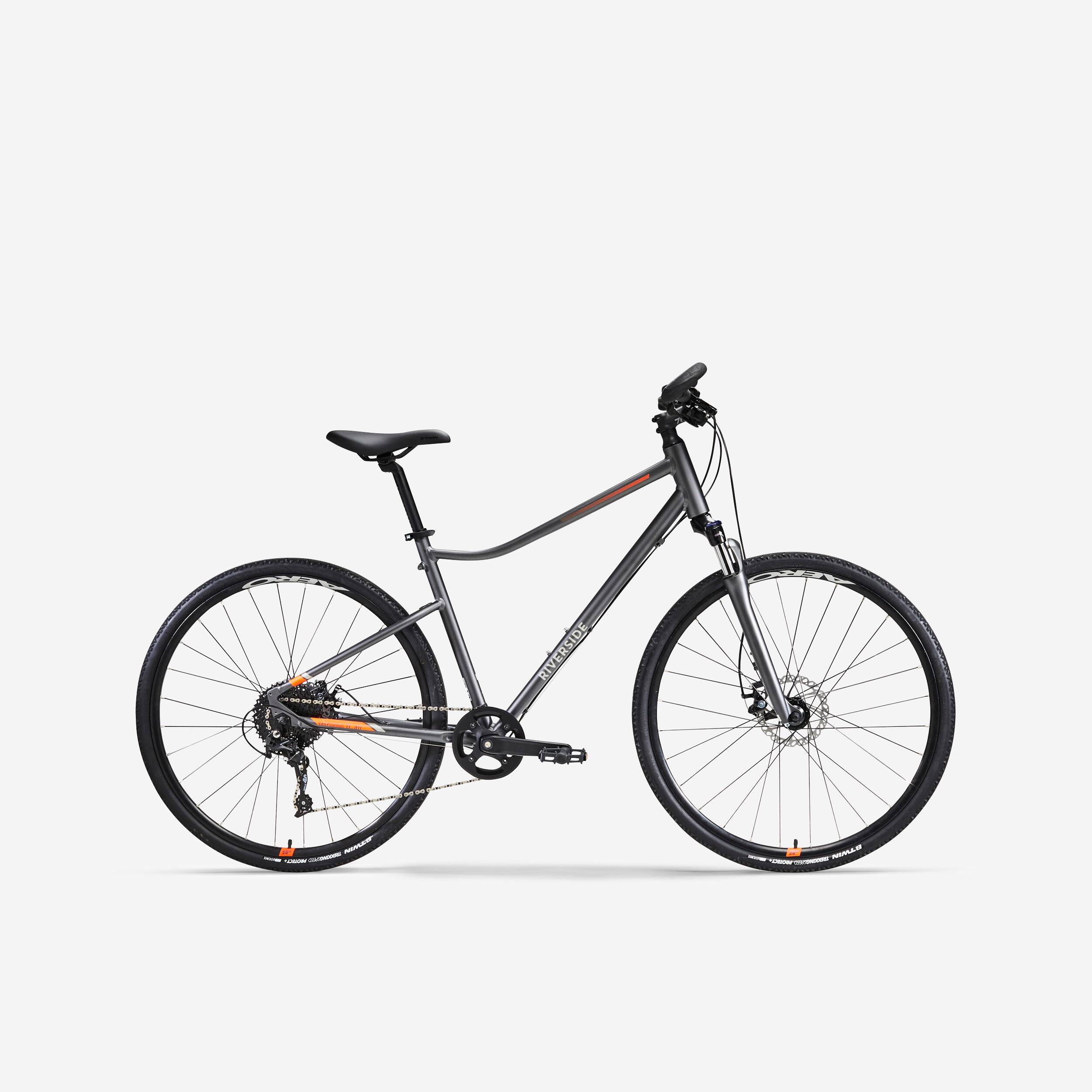 Hybrid Bike Riverside 700 - Grey/Orange 1/11