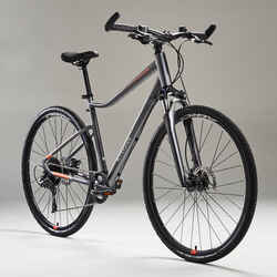 Hybrid Bike Riverside 700 - Grey/Orange