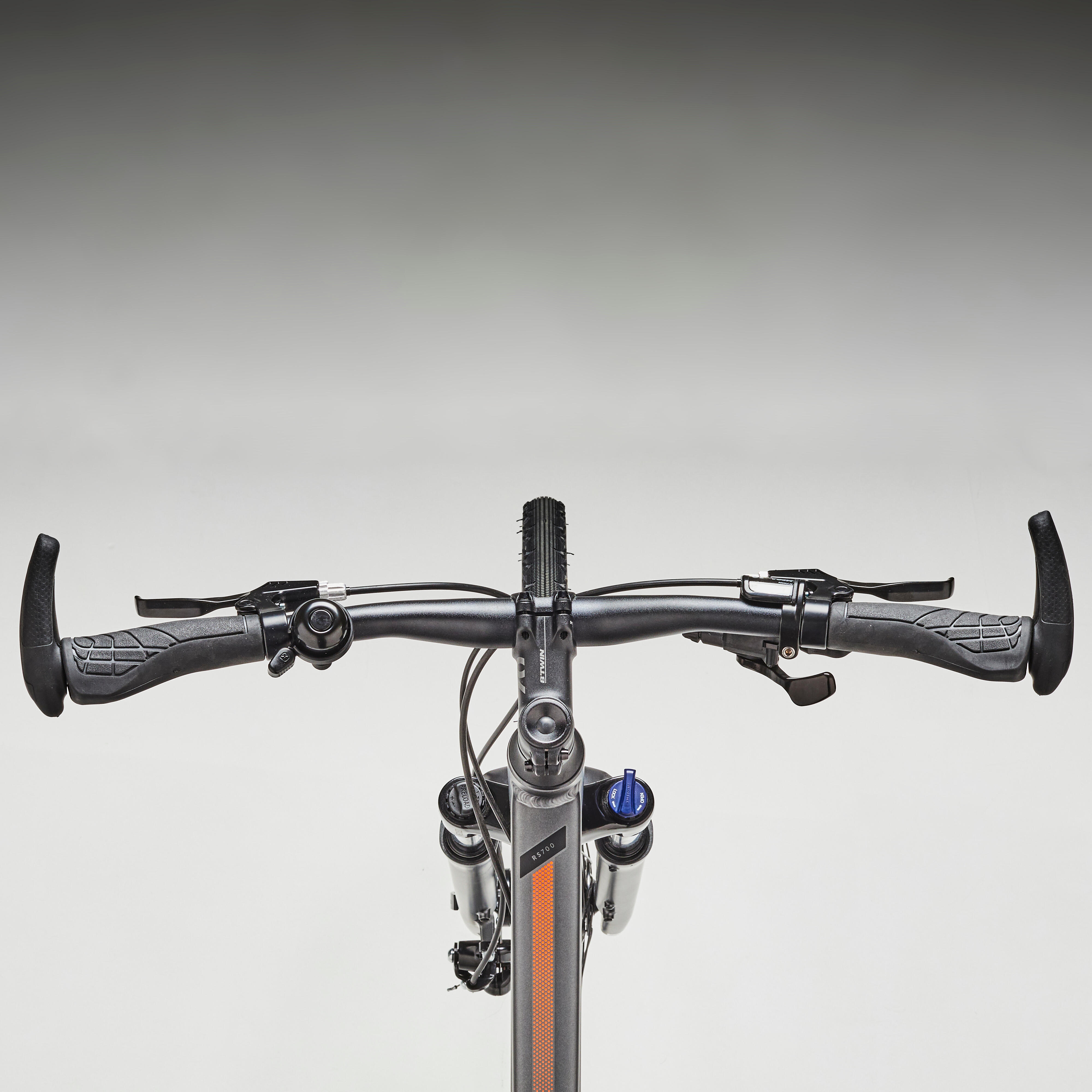 Vélo hybride - Riverside 700 gris/orange - RIVERSIDE