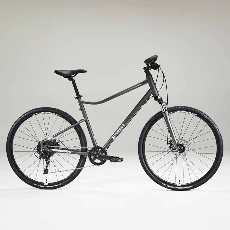 Bici trekking RIVERSIDE 700 grigio-verde