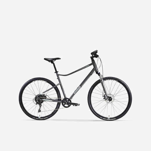 
      Hybrid Bike Riverside 700 - Grey/Sea Green
  