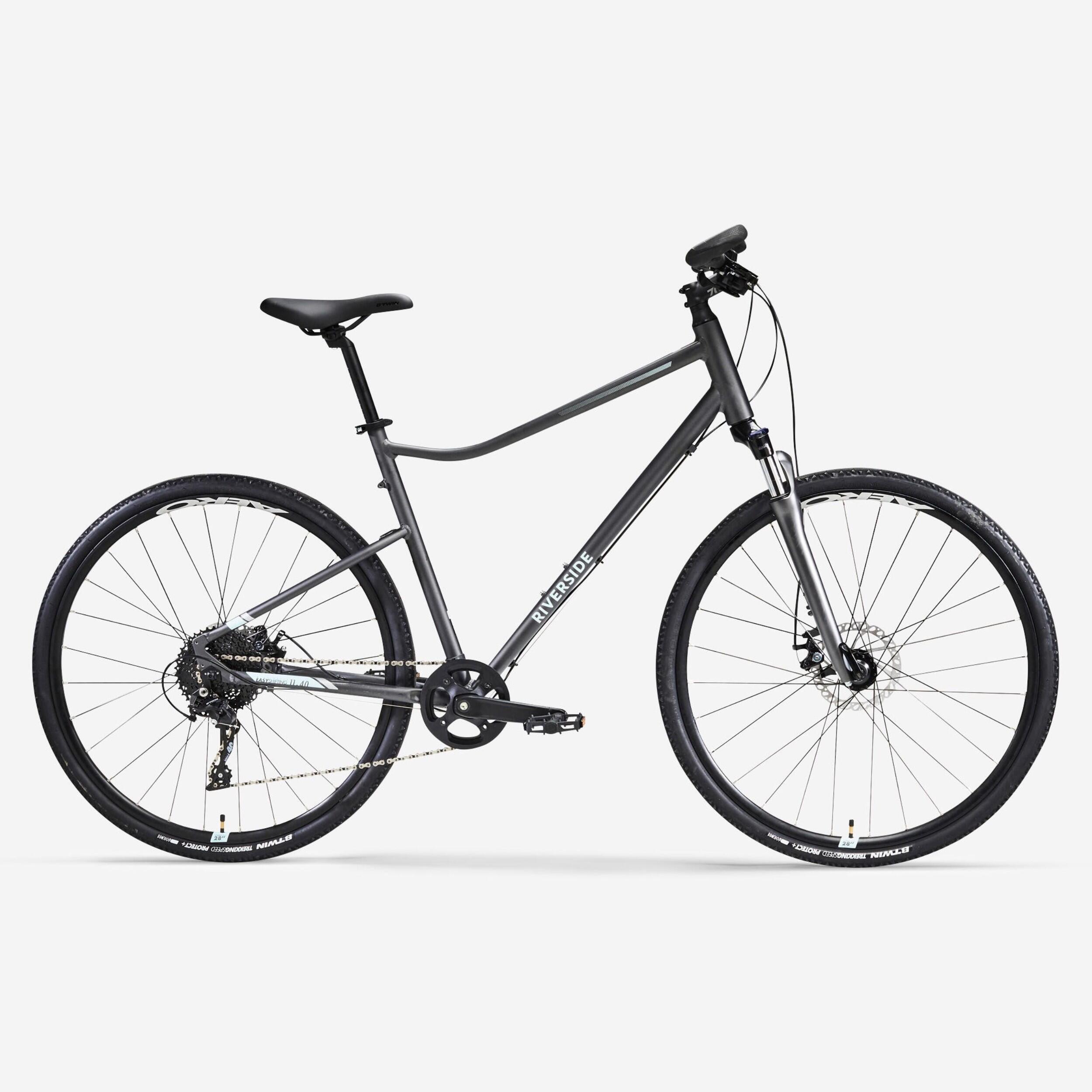 MOUNTAIN BIKE RIVERSIDE 700 GREY &AMP; WATER GREEN