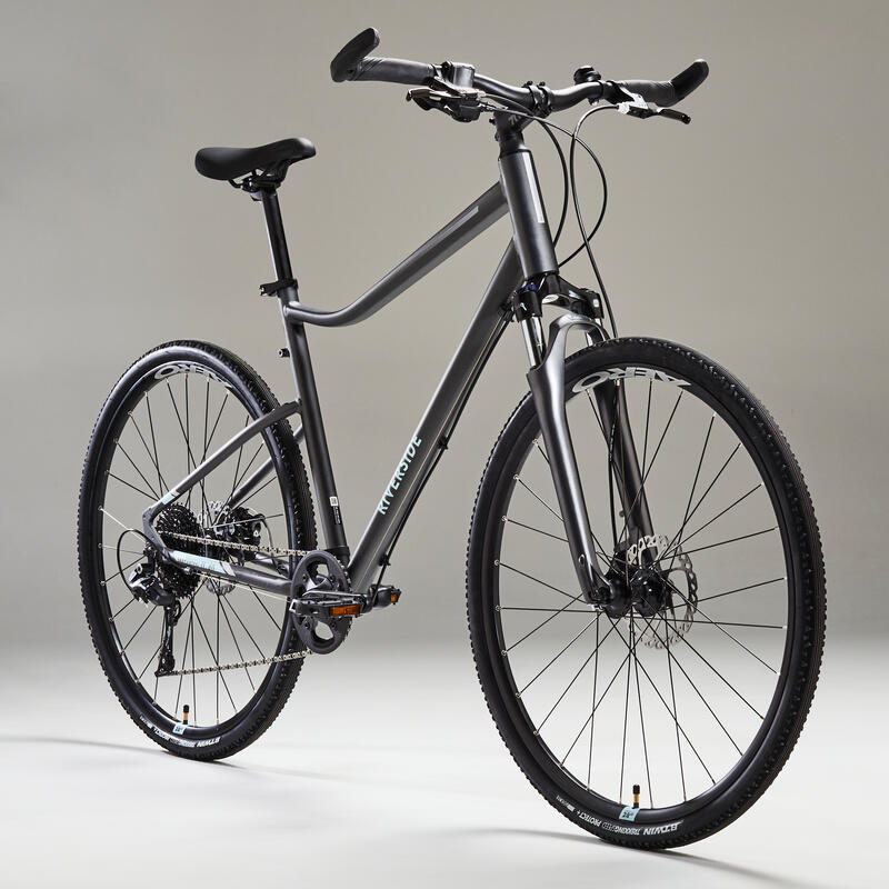 Bici trekking RIVERSIDE 700 grigio-verde