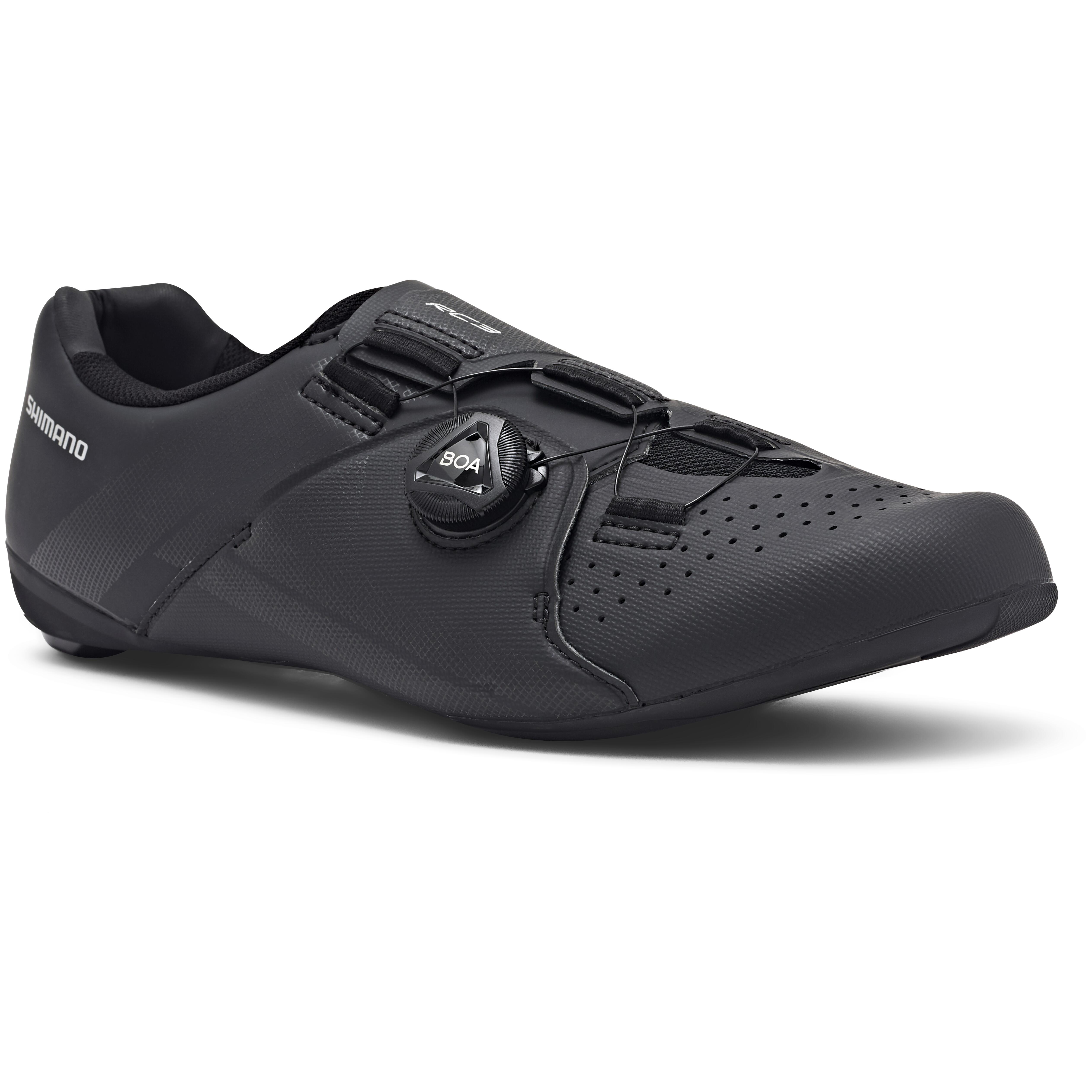 Scarpe bici da corsa RC300 calzata larga nere SHIMANO | DECATHLON
