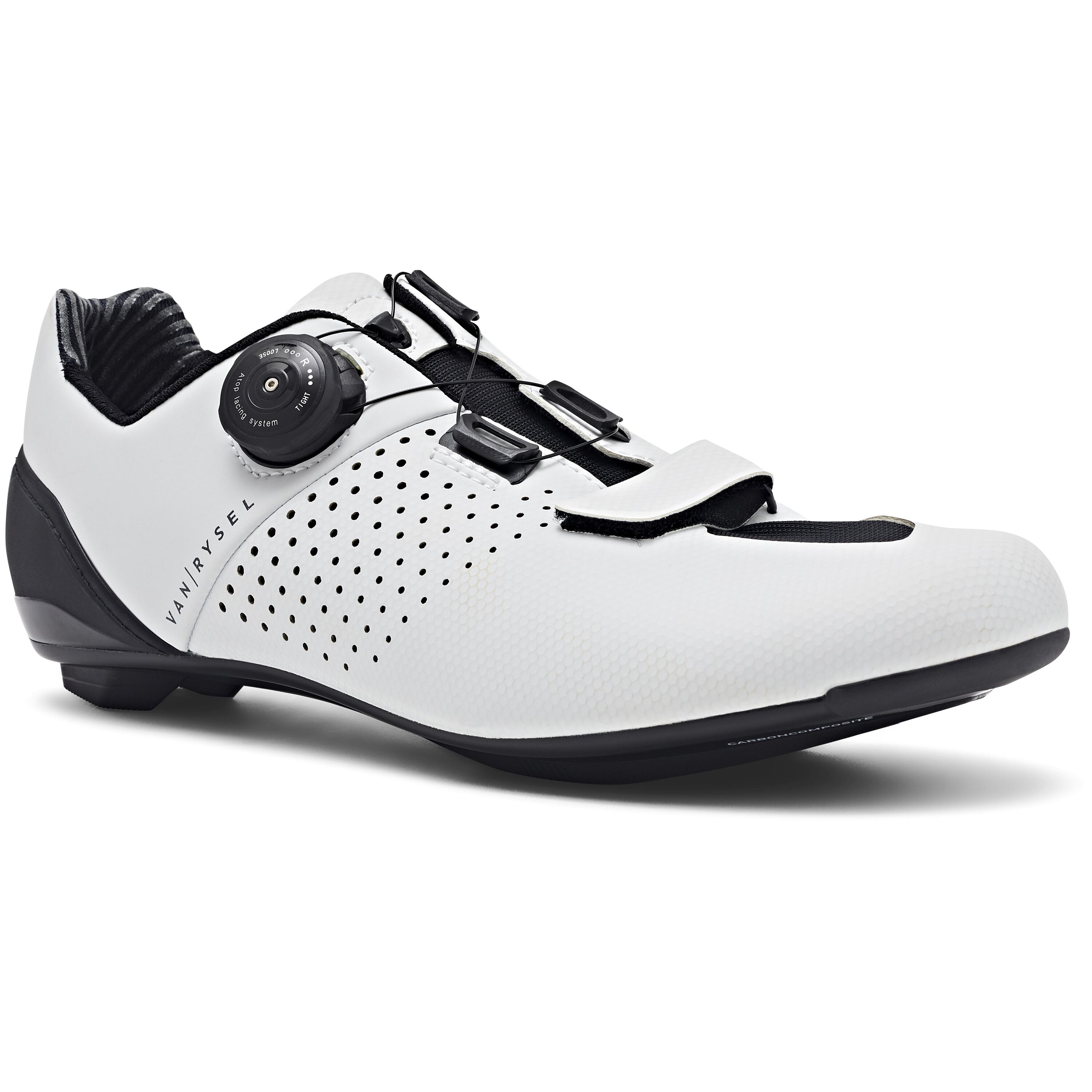 VAN RYSEL Road Cycling Shoes Road 520 - White