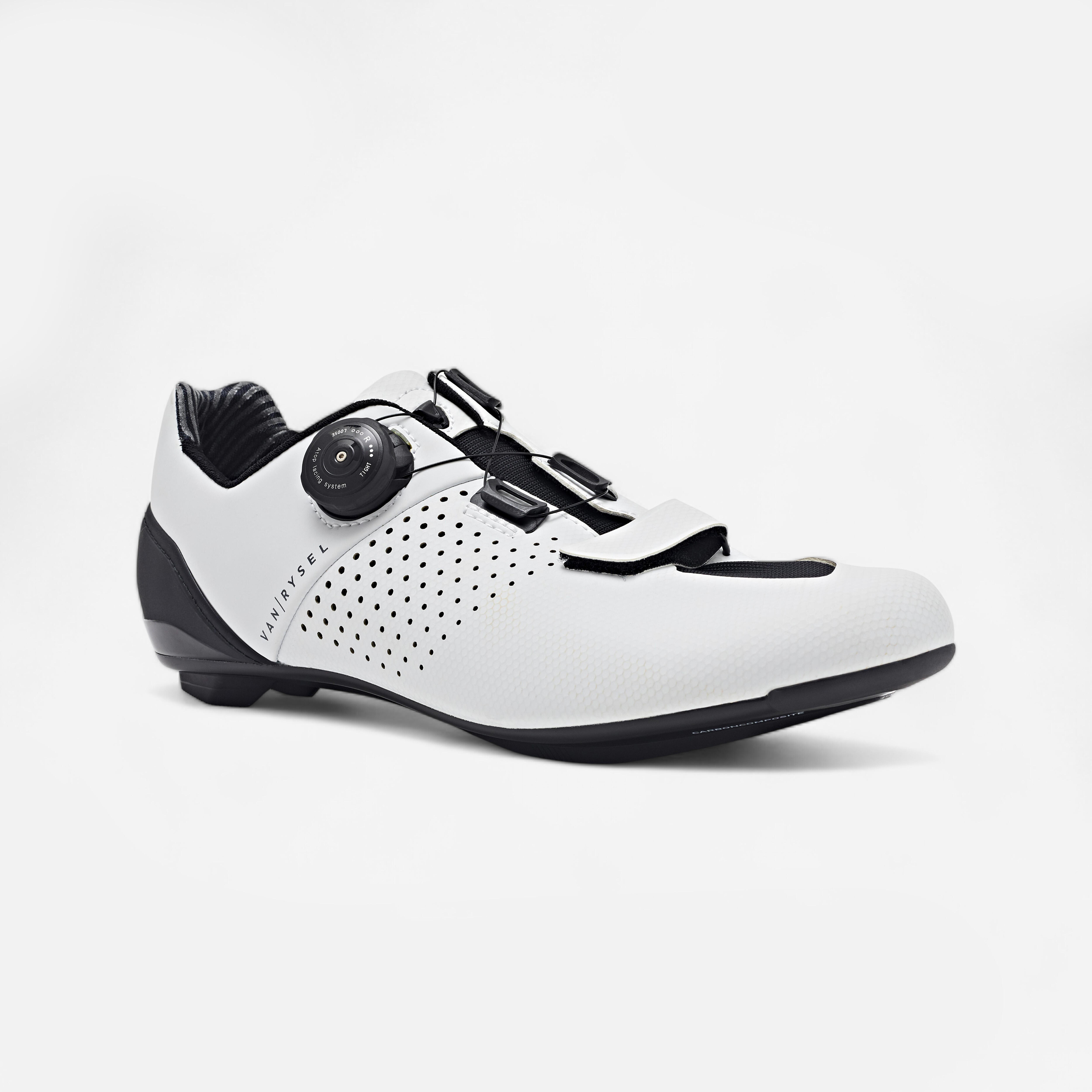 Scarpe ciclismo ROADR 520 verde militare VAN RYSEL | DECATHLON