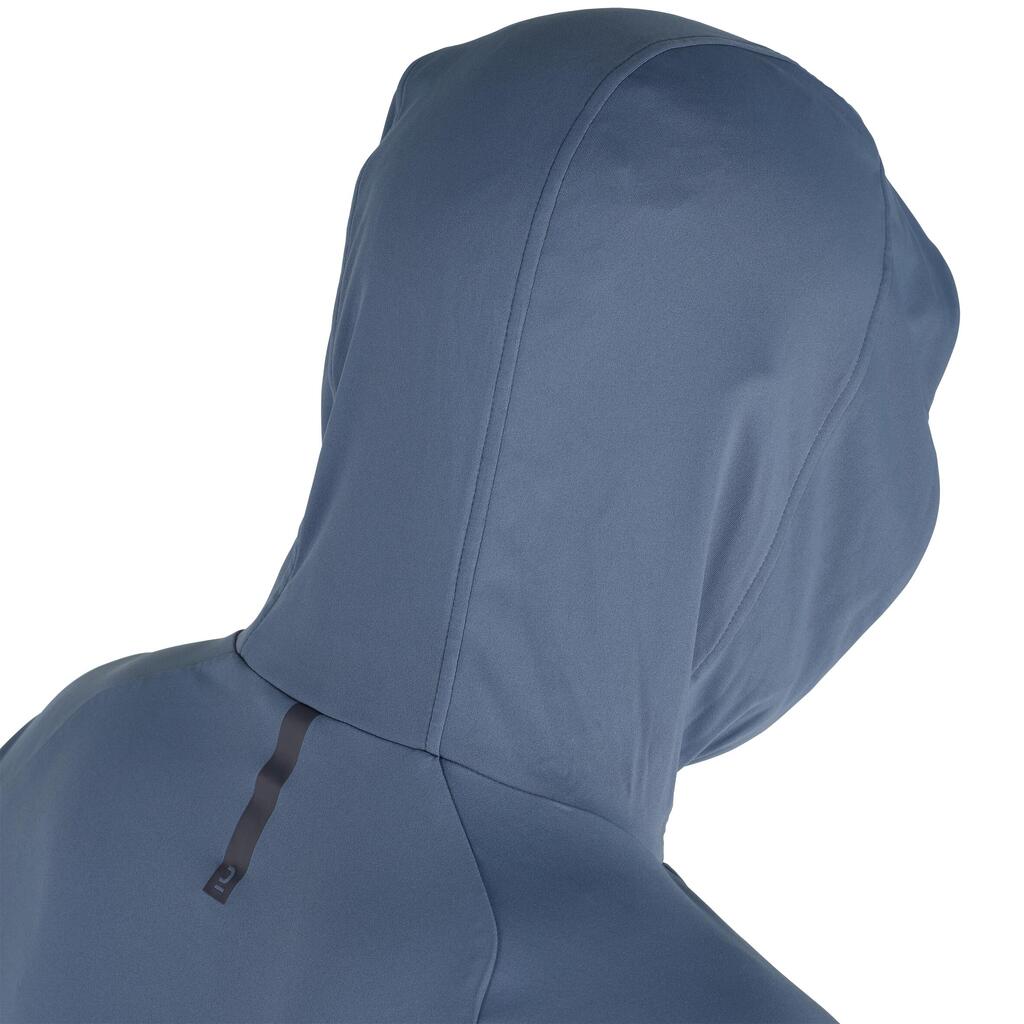 Fishing anti-UV T-shirt 500 with hood blue