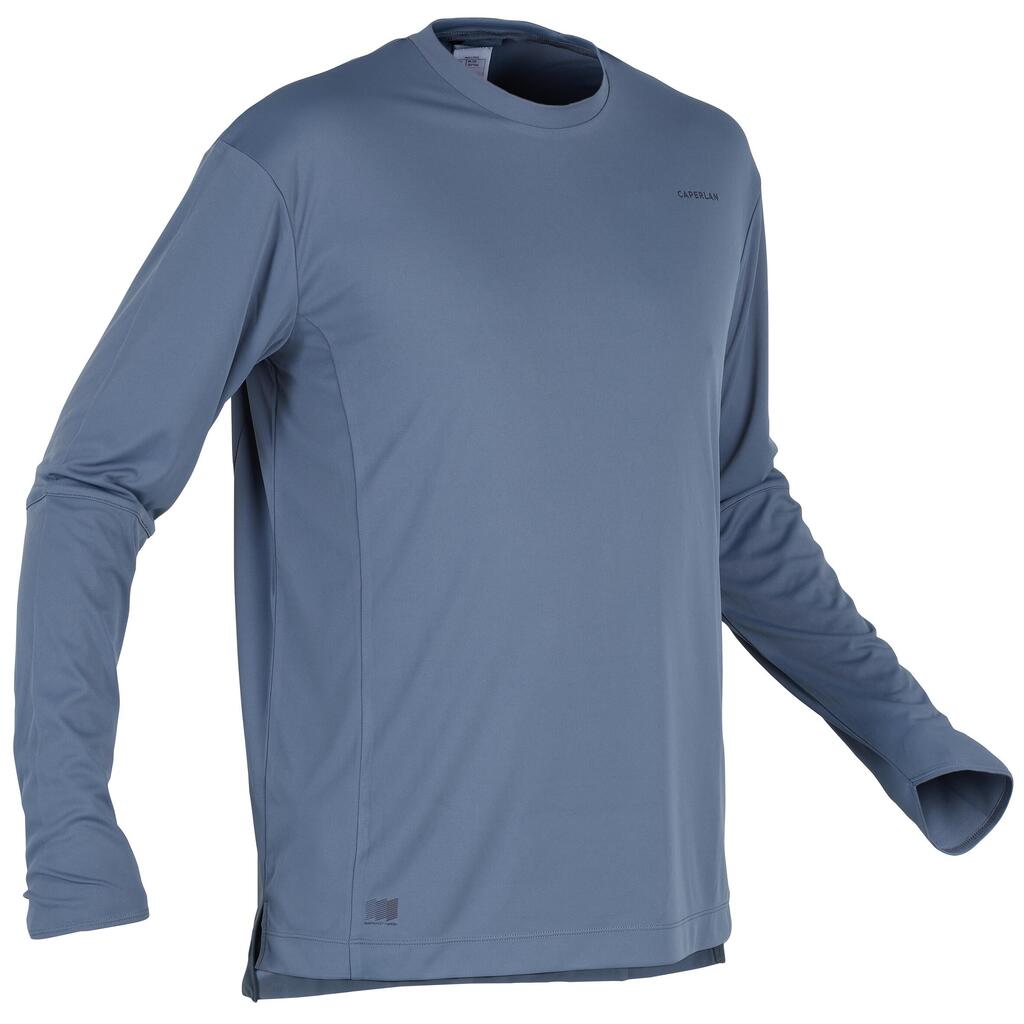 Fishing anti-uv t-shirt 500 blue