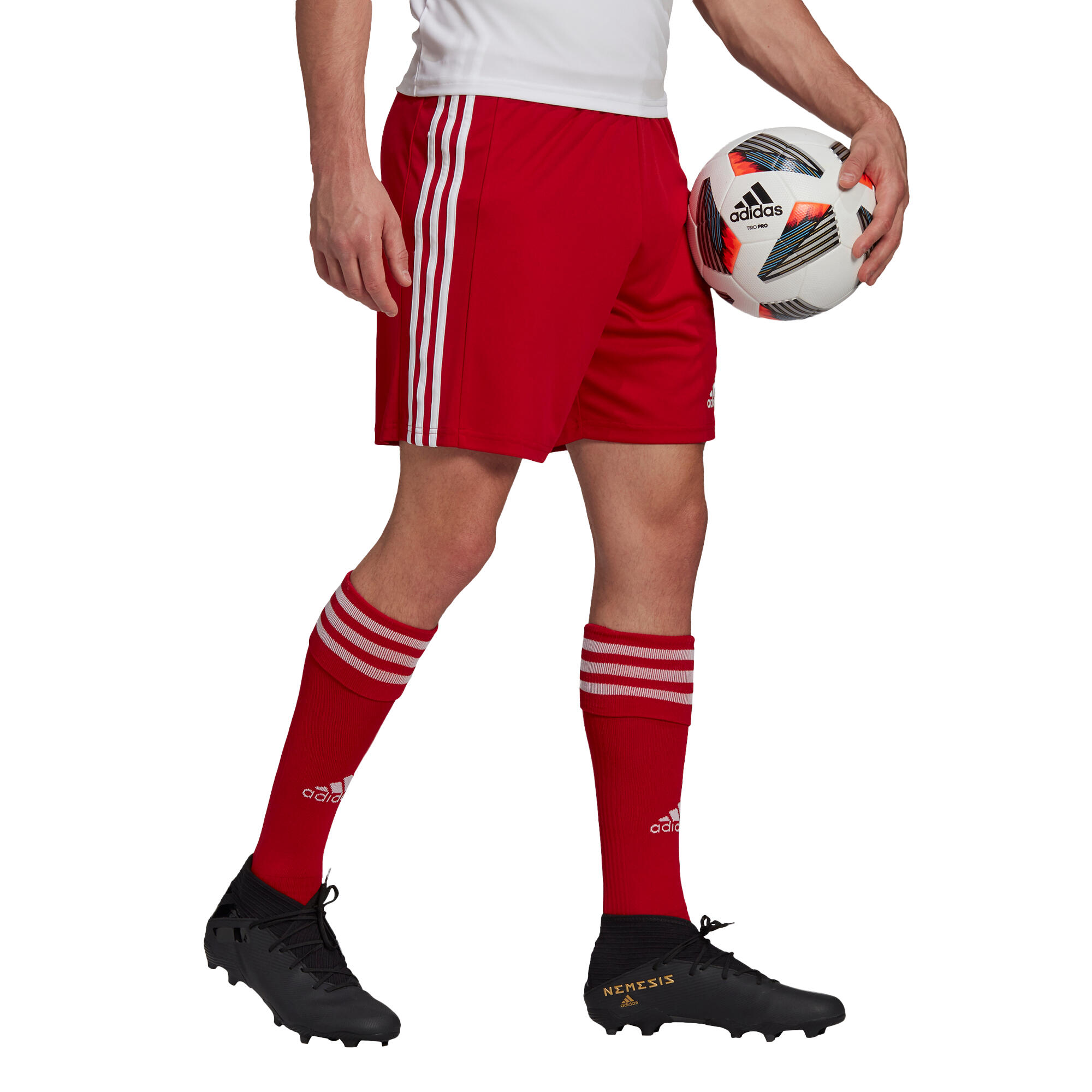 Adult Football Shorts Squadra - Red 2/7