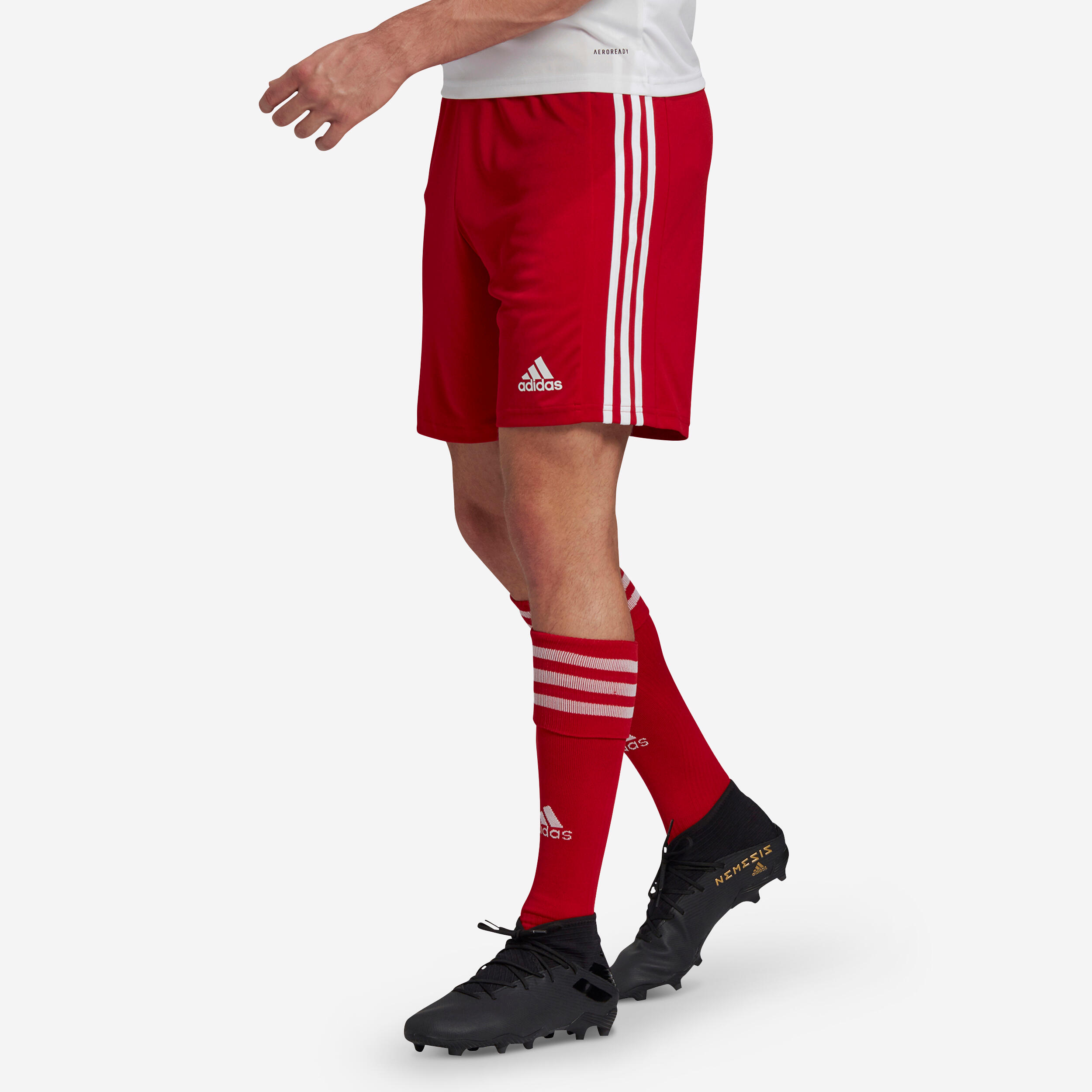 Adult Football Shorts Squadra - Red 6/7