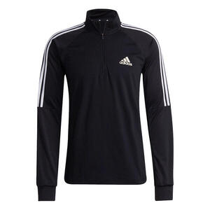 SUDADERA SERENO 1/4 CREMALLERA 3 FRANJAS NEGRO