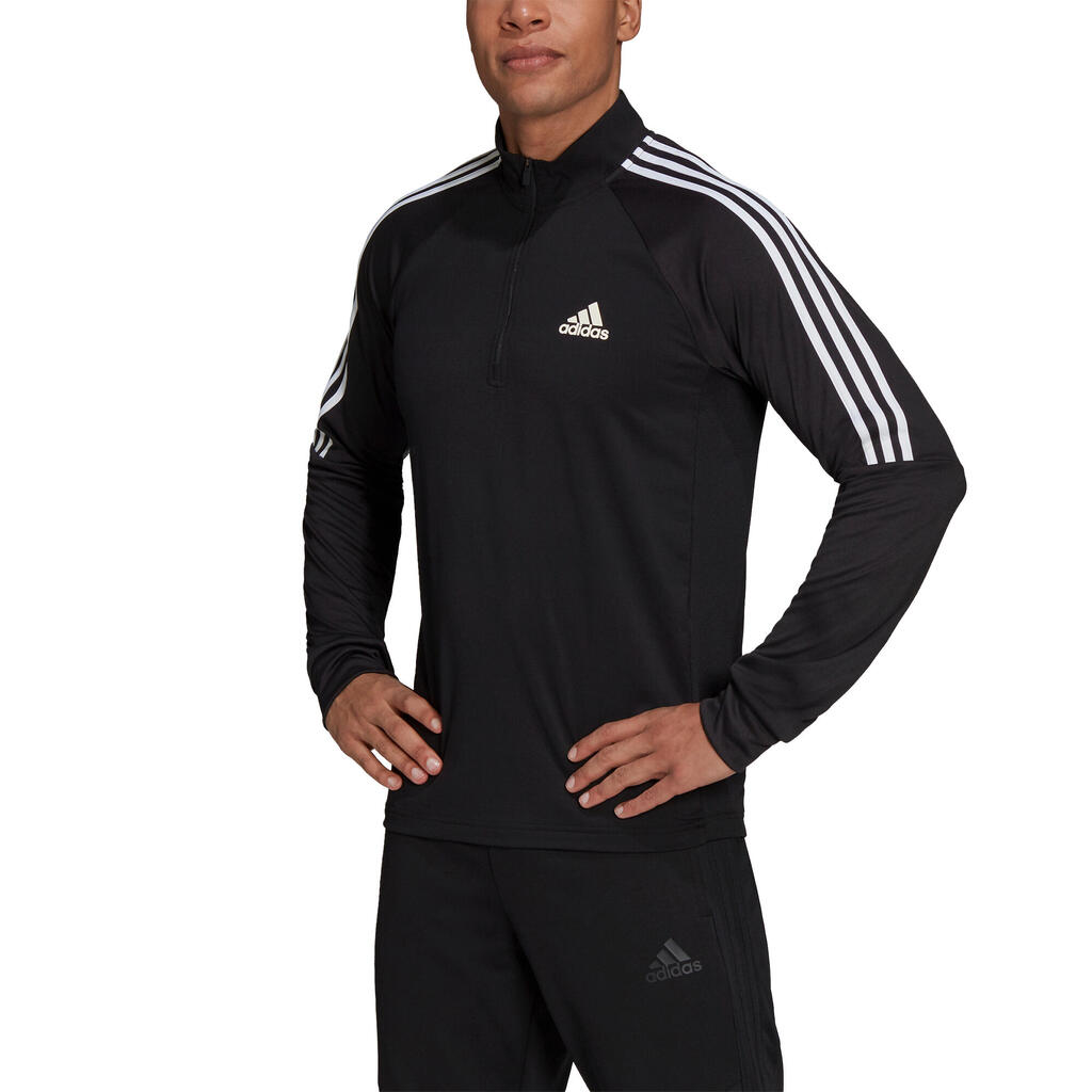 1/4 Zip Jacket Sereno 3 Stripes - Black