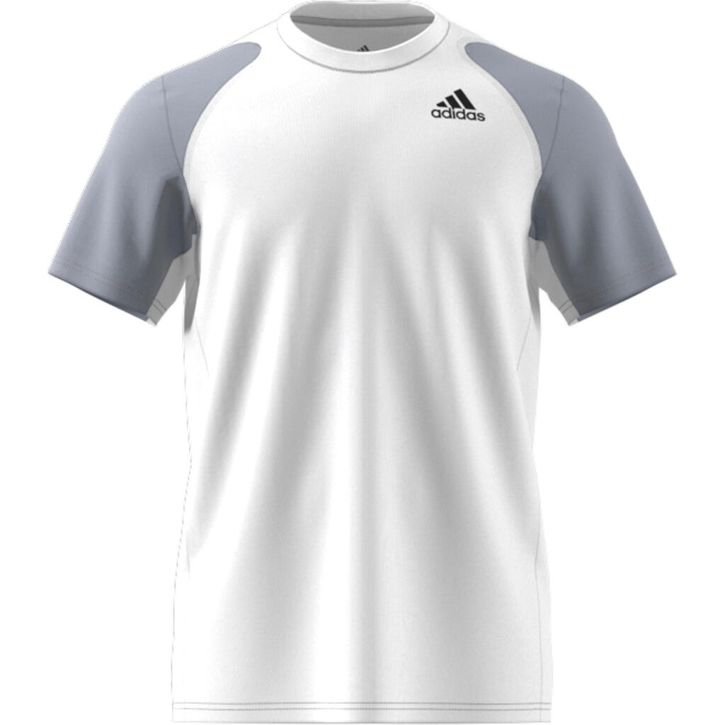 MAJICA KRATKIH RUKAVA ZA TENIS TEE MUŠKA - BELO/SIVA