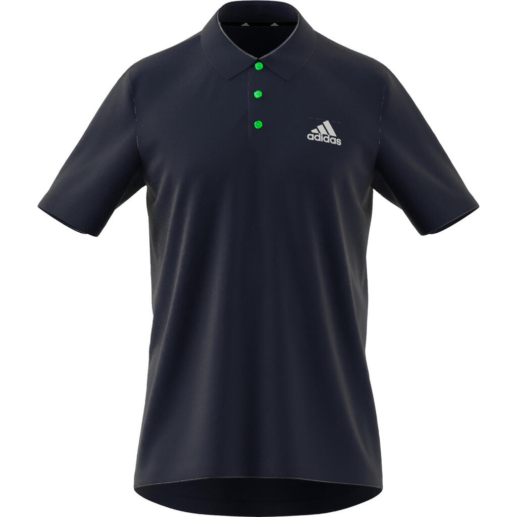 Men's Short-Sleeved Tennis Polo Shirt - Navy Blue