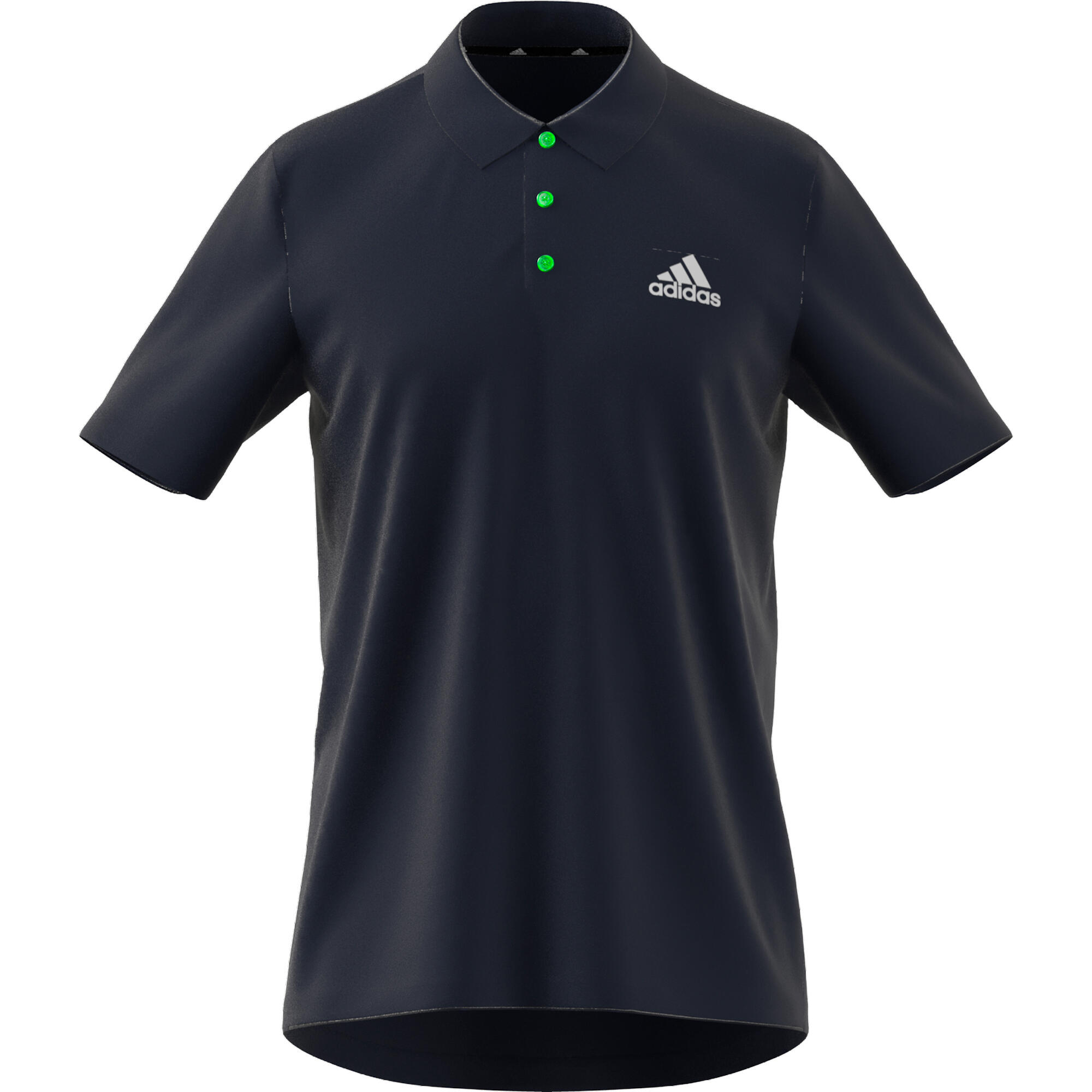 Men's Short-Sleeved Tennis Polo Shirt - Navy Blue 7/8