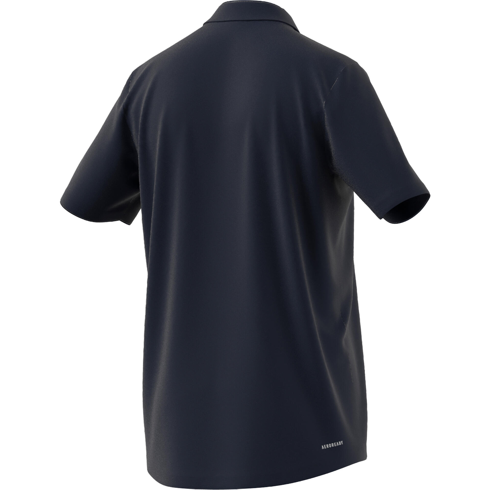 Men's Short-Sleeved Tennis Polo Shirt - Navy Blue 6/8