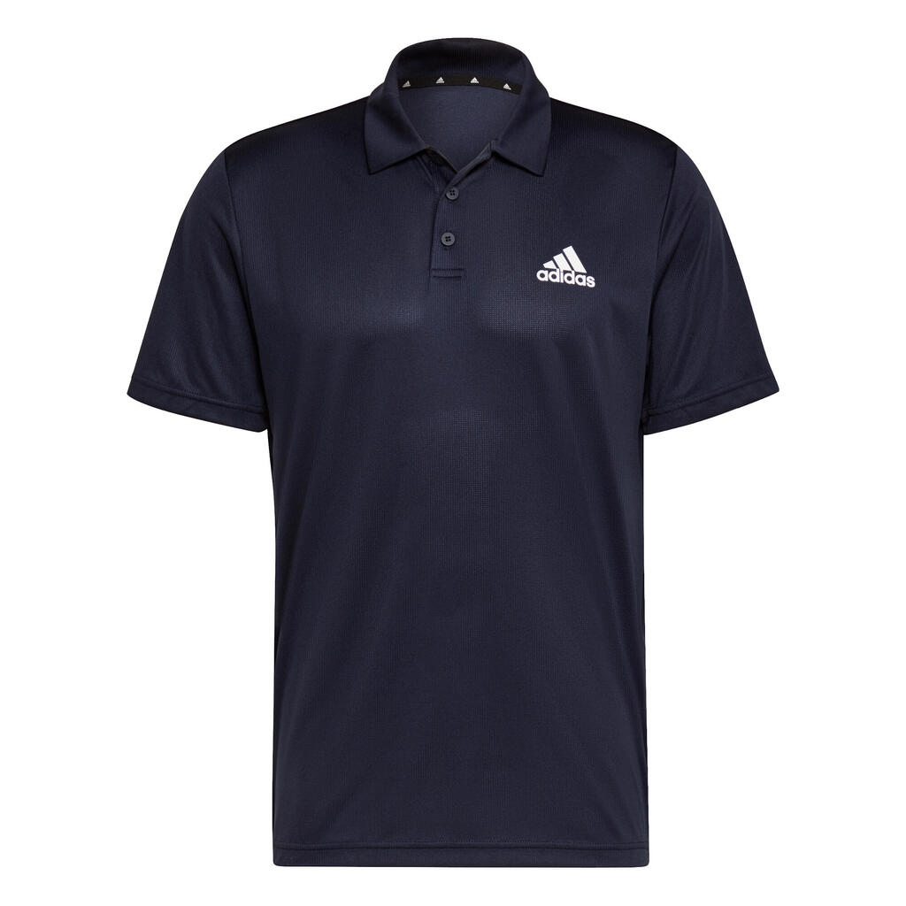 Men's Short-Sleeved Tennis Polo Shirt - Navy Blue