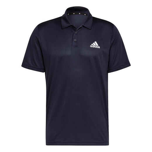 
      Men's Short-Sleeved Tennis Polo Shirt - Navy Blue
  