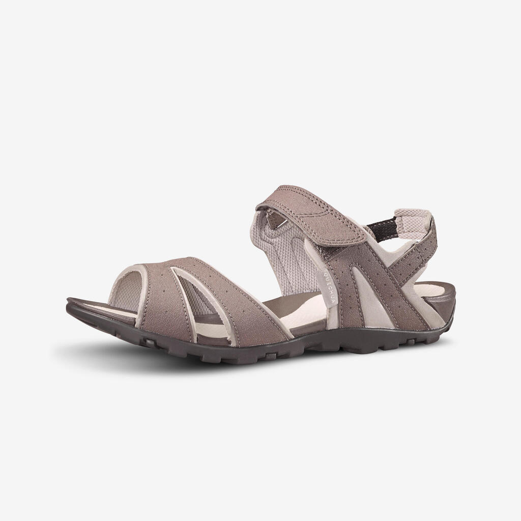 Women's walking sandals - NH100 - Brown