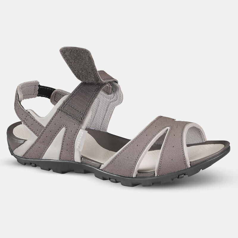 Trekkingsandalen Naturwandern NH100 Damen grau/blau 