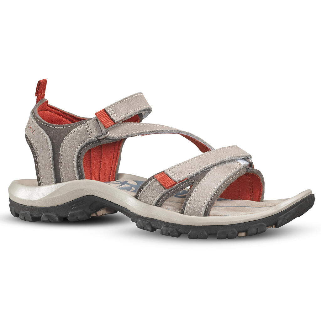 Women's walking sandals - NH120 - Brown