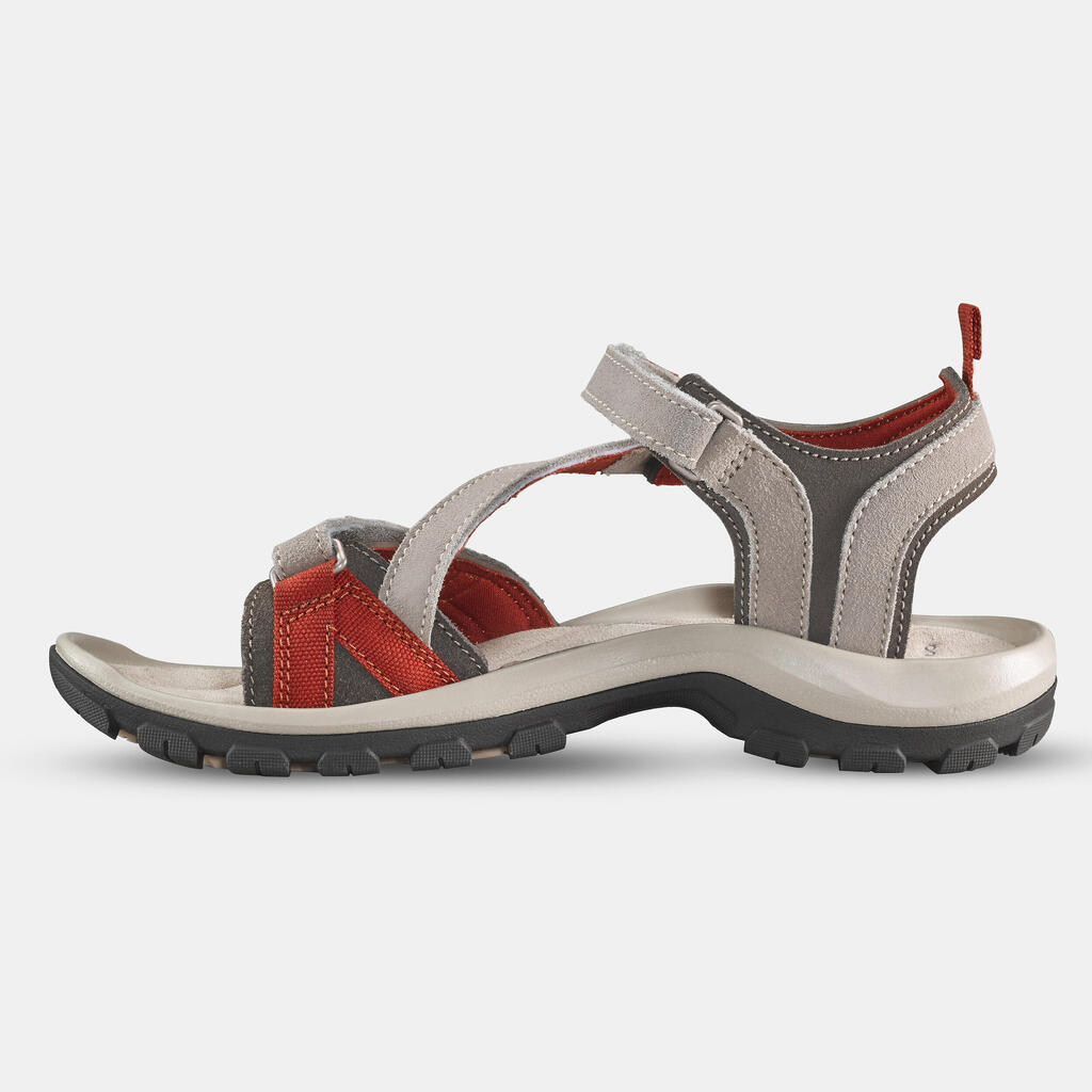 Women's walking sandals - NH120 - Brown