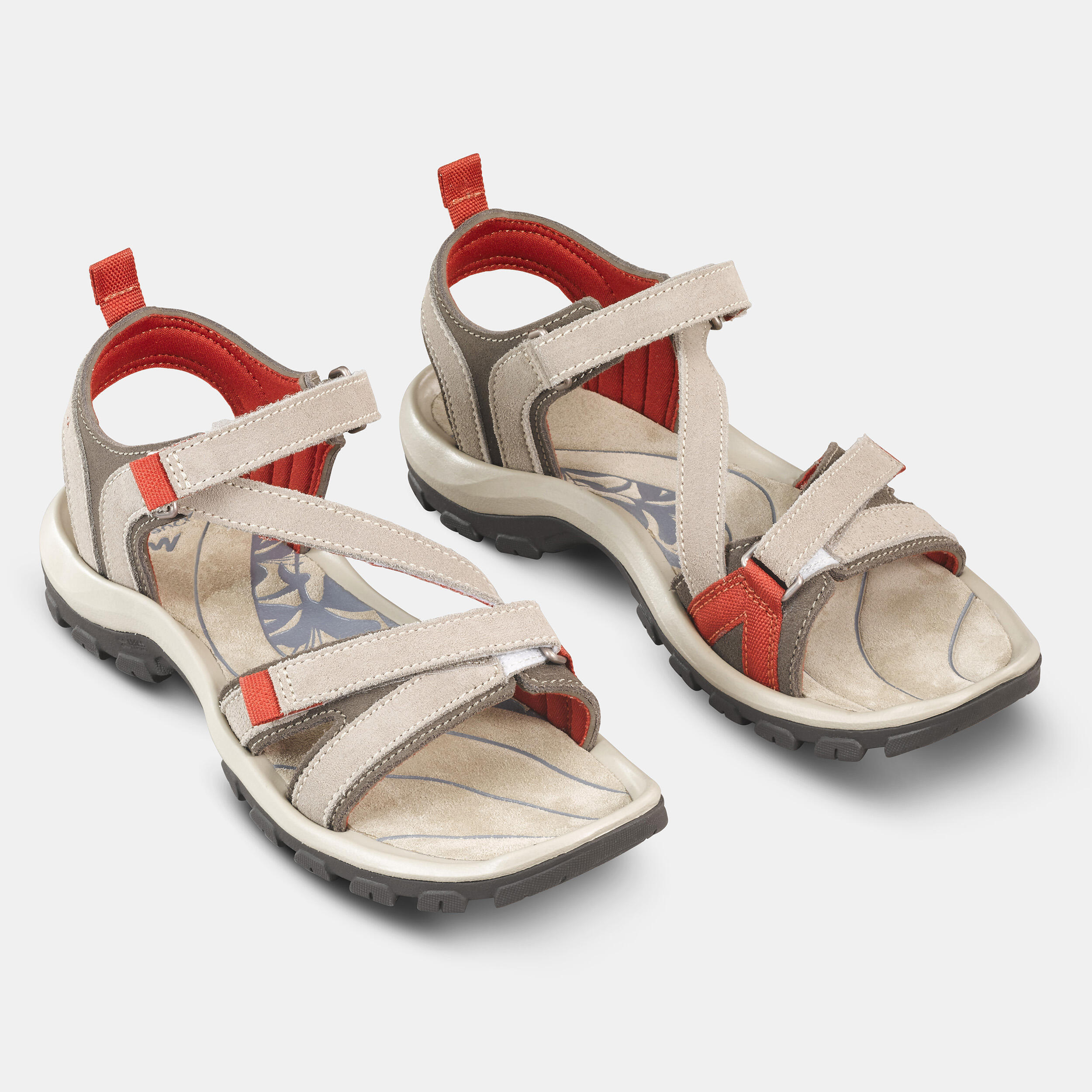 Women's walking sandals - NH120 - Brown 6/9