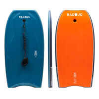 Bodyboard 500 blue / orange with leash