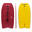 Prancha de Bodyboard 500 Vermelho / Amarelo com leash bíceps