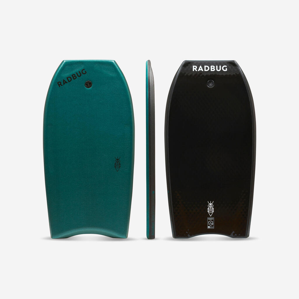 Tabla de bodyboard sin leash Radbug 900 verde negro