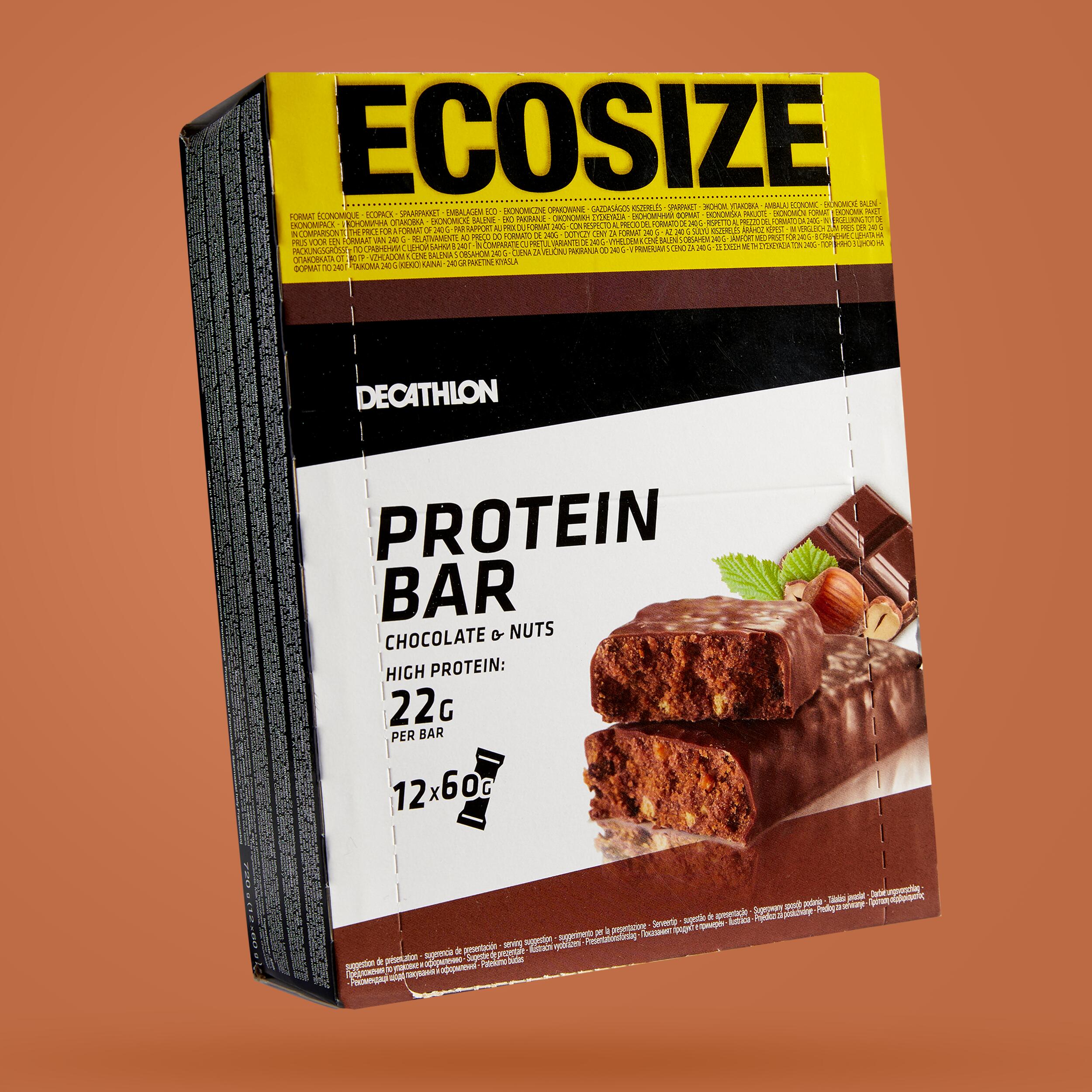 Baton proteine ciocolată-caramel ECOSIZE X12 DOMYOS decathlon.ro