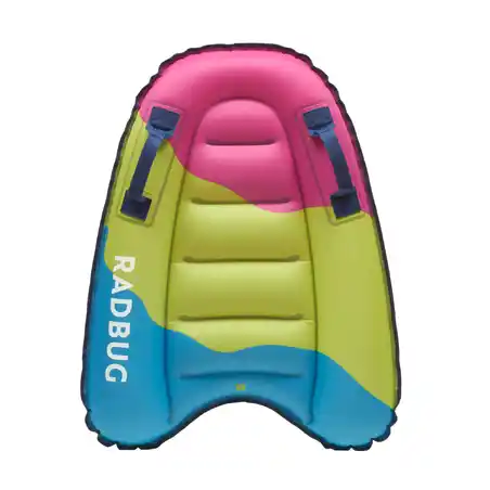 Kids' Discovery Inflatable Bodyboard 4–8 years (15–25kg) - Camo Pink Green Blue