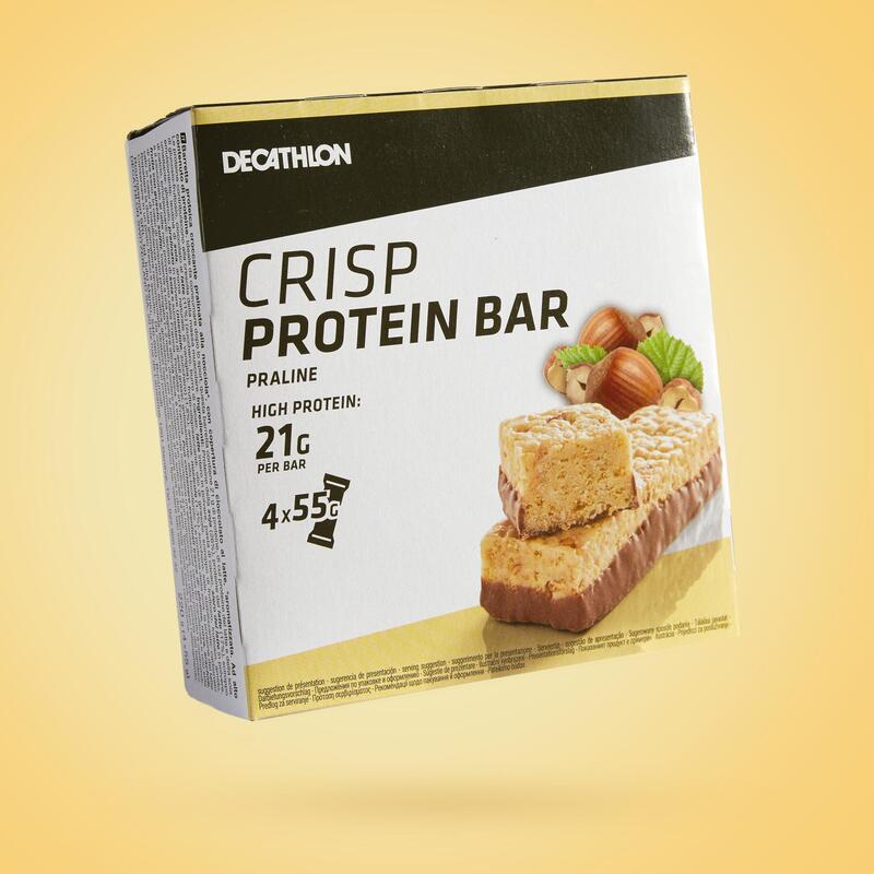 BARRE DE PROTEINE CRISP CHOCOLAT PRALINE X4