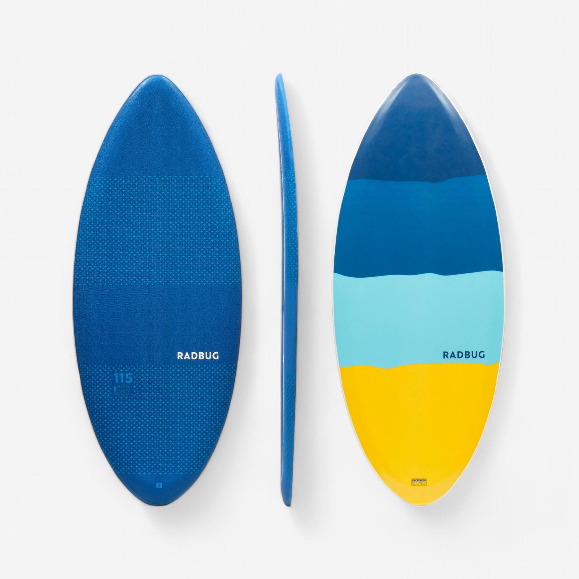 Kids Skimboard - 500 foam blue turquoise yellow