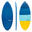 Foam skimboard voor kinderen blauw turquoise veelkleurig