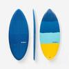 Skimboard enfant - 500 mousse bleu turquoise jaune